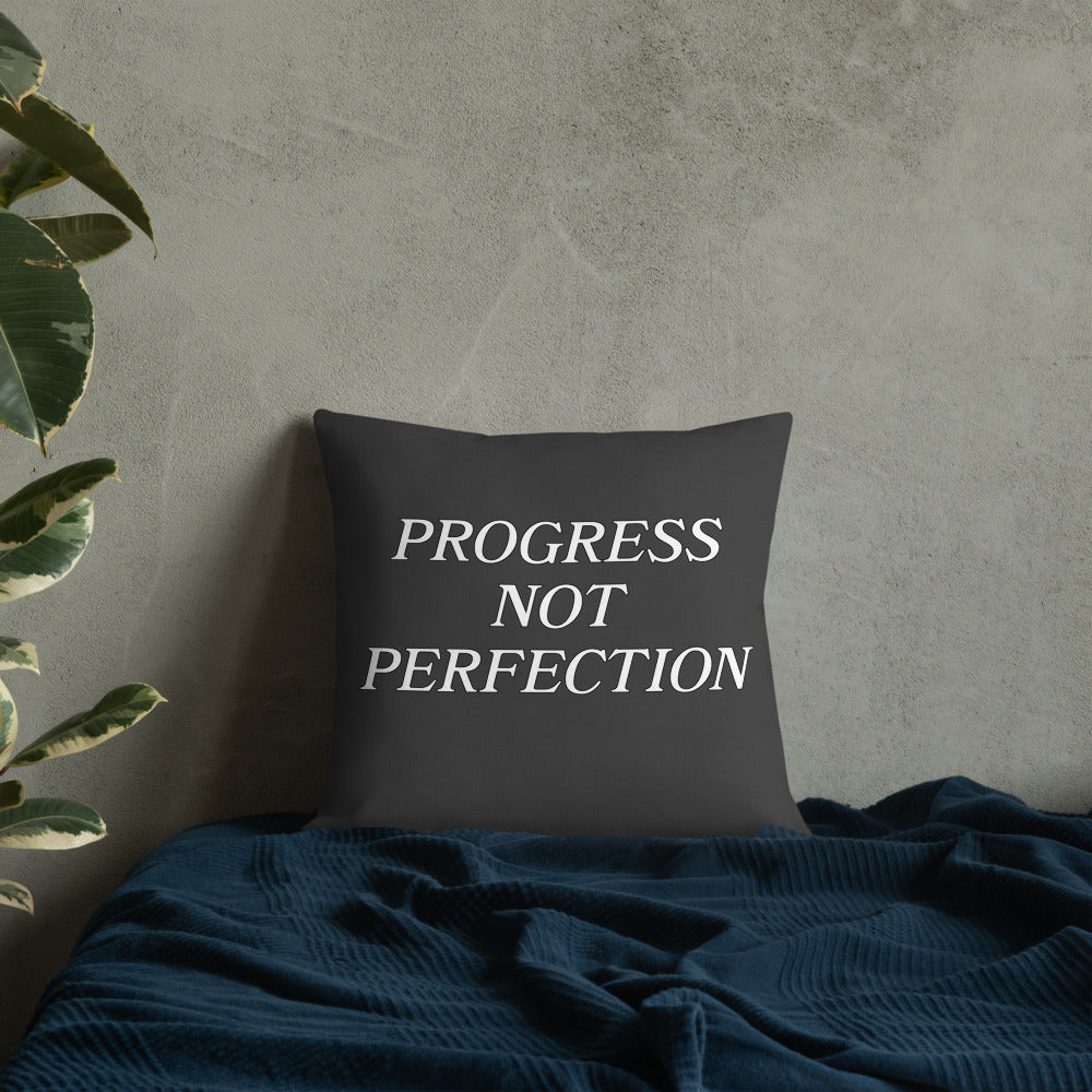 Progress Not Perfection Premium Pillow