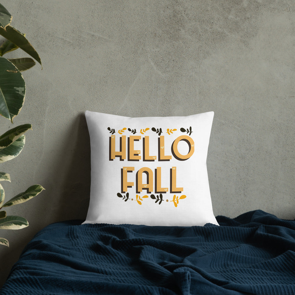 Hello Fall Premium Pillow