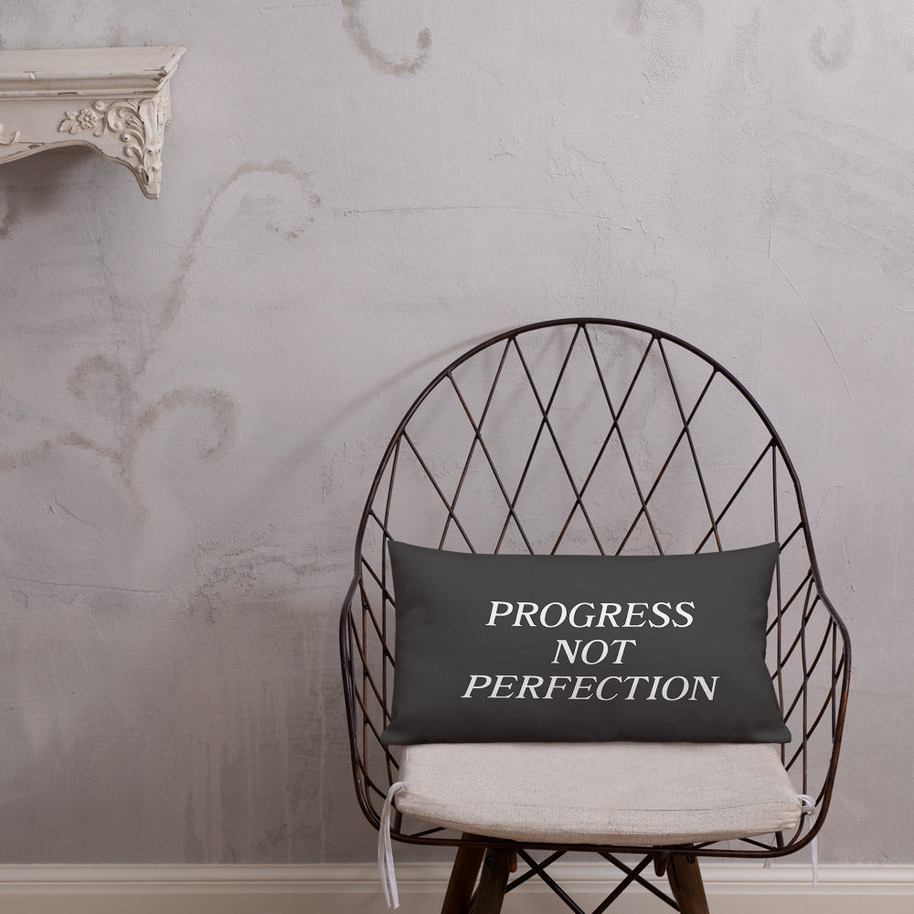 Progress Not Perfection Premium Pillow