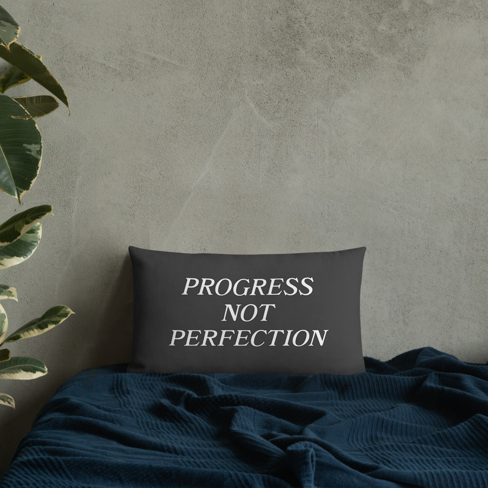 Progress Not Perfection Premium Pillow