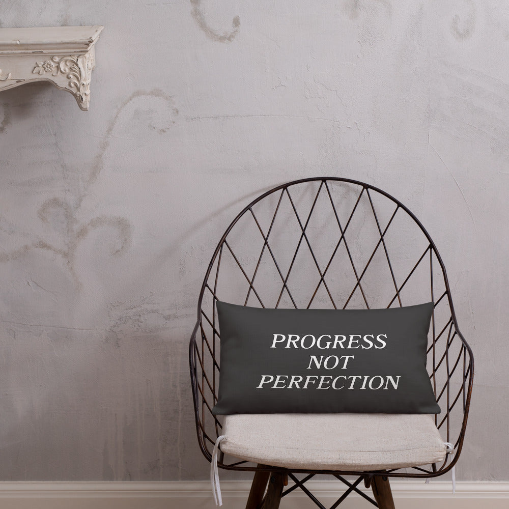 Progress Not Perfection Premium Pillow
