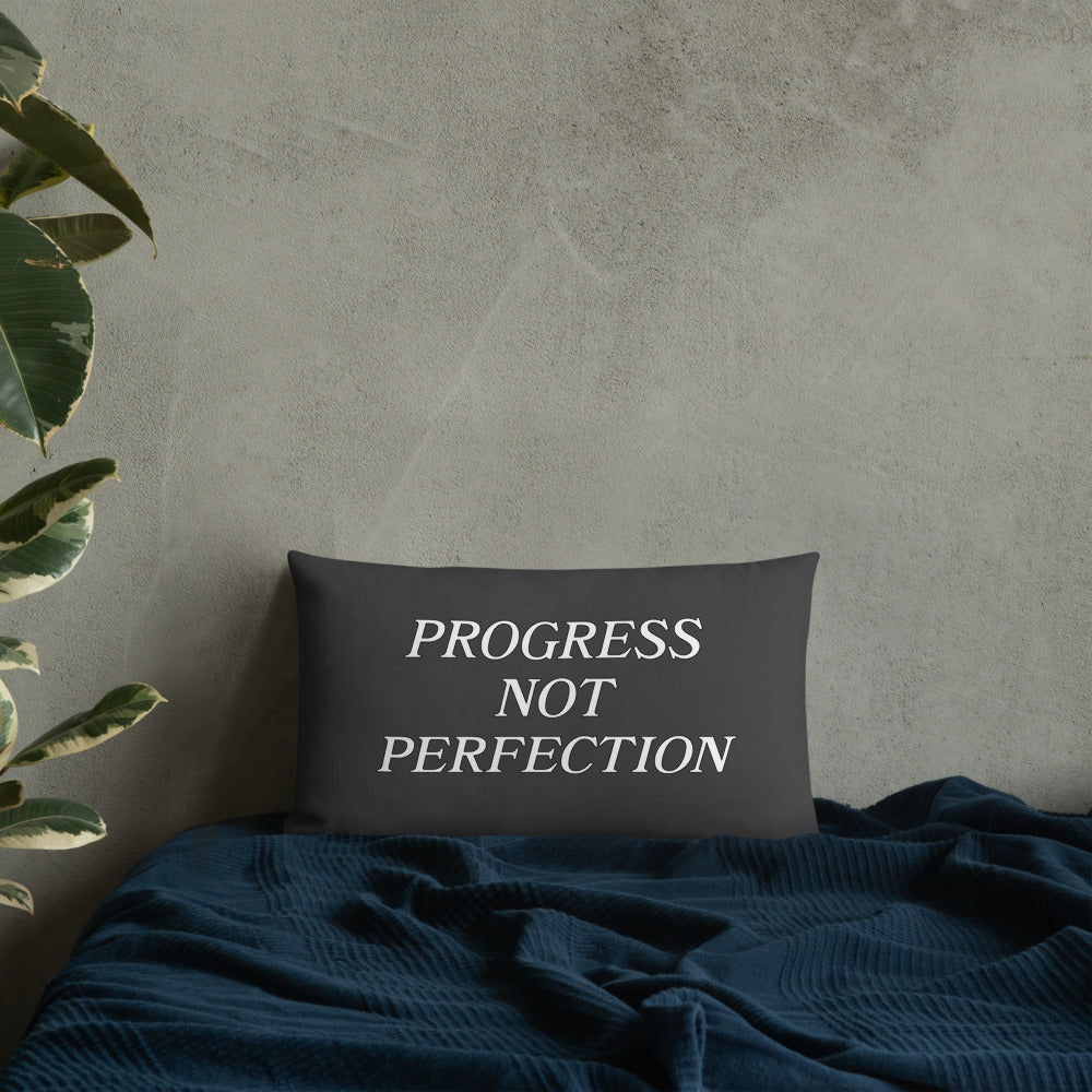 Progress Not Perfection Premium Pillow