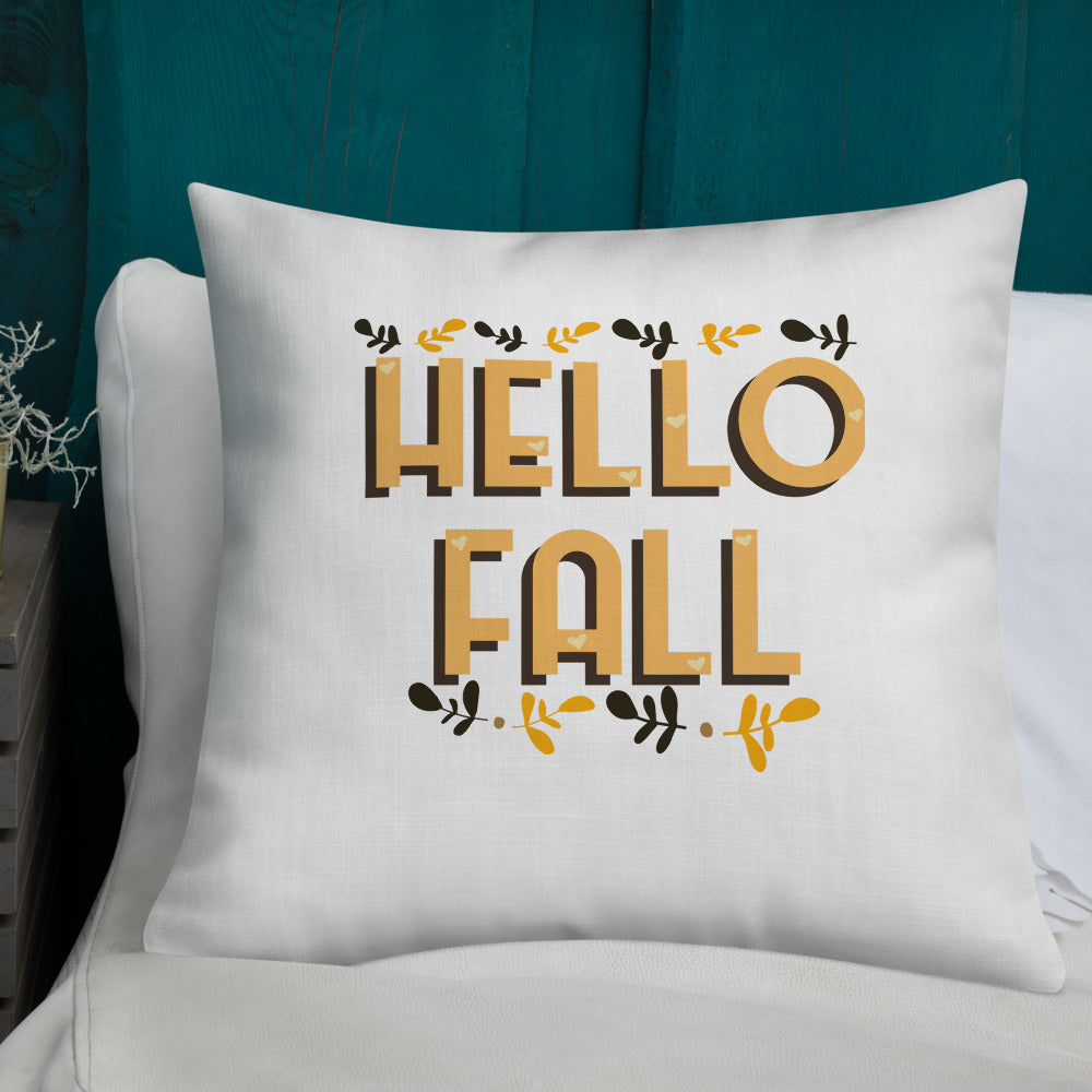 Hello Fall Premium Pillow