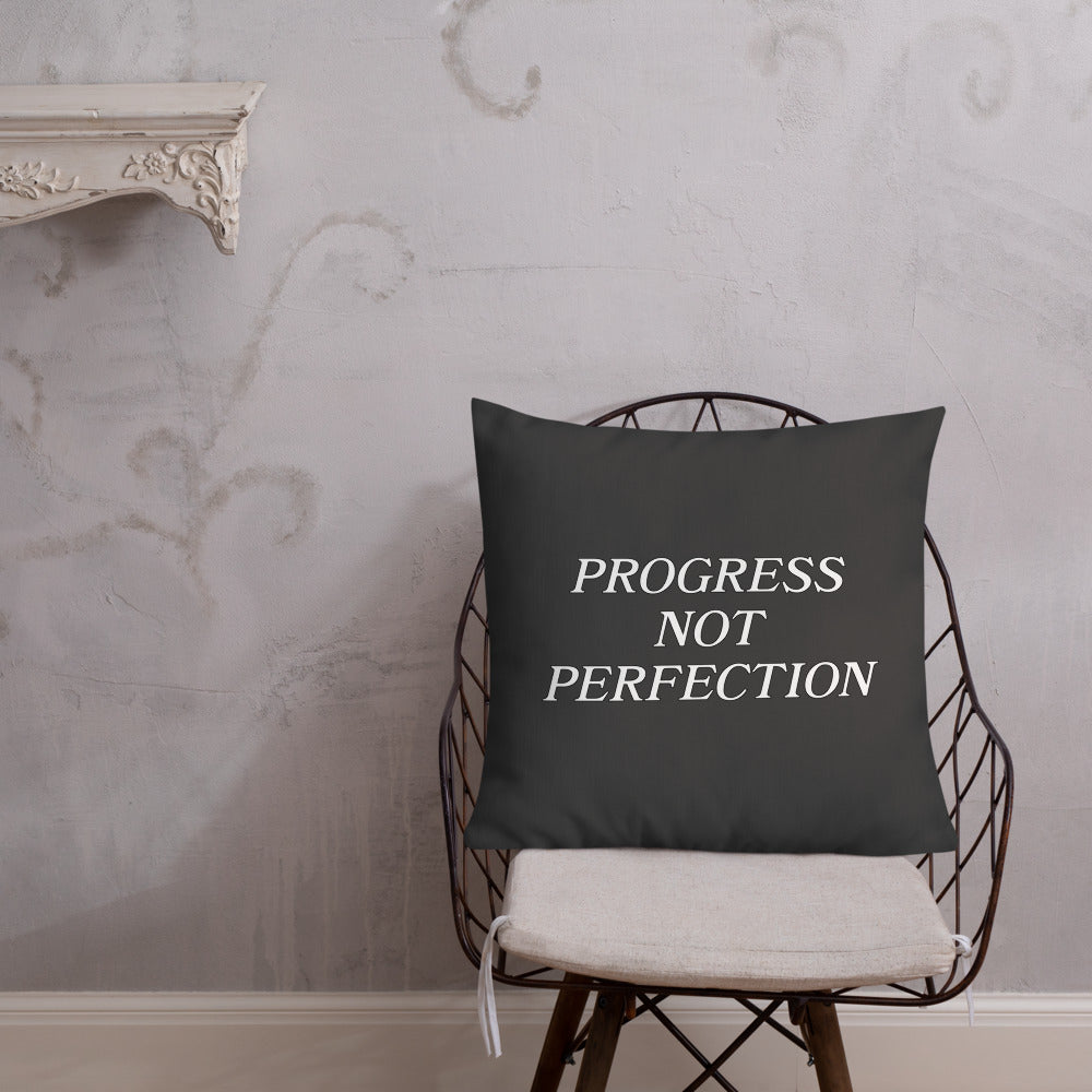 Progress Not Perfection Premium Pillow