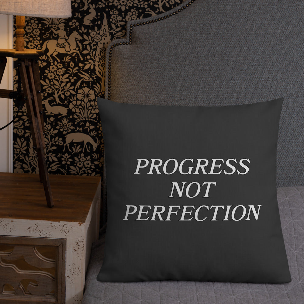 Progress Not Perfection Premium Pillow