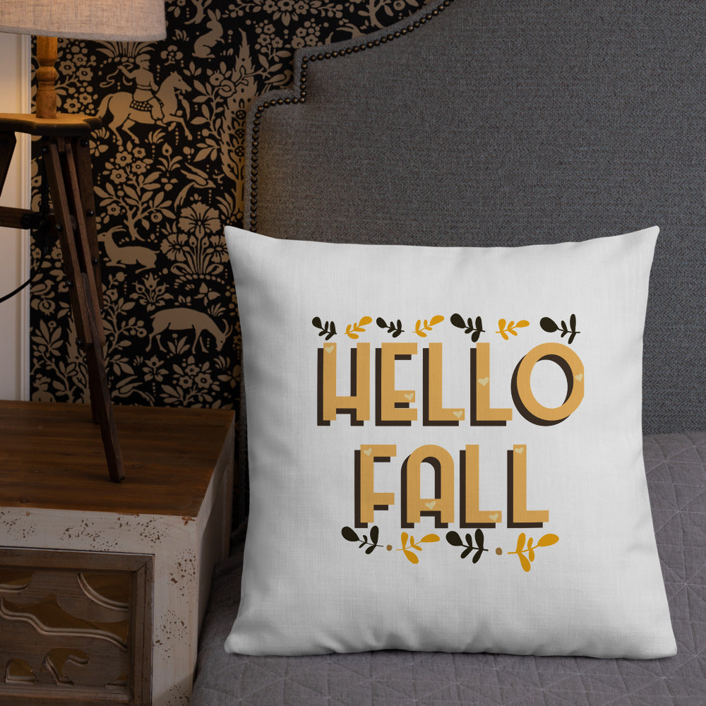 Hello Fall Premium Pillow