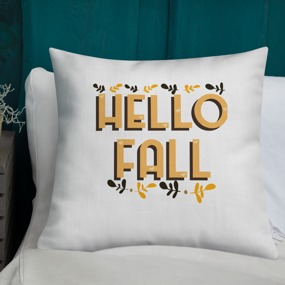 Hello Fall Premium Pillow
