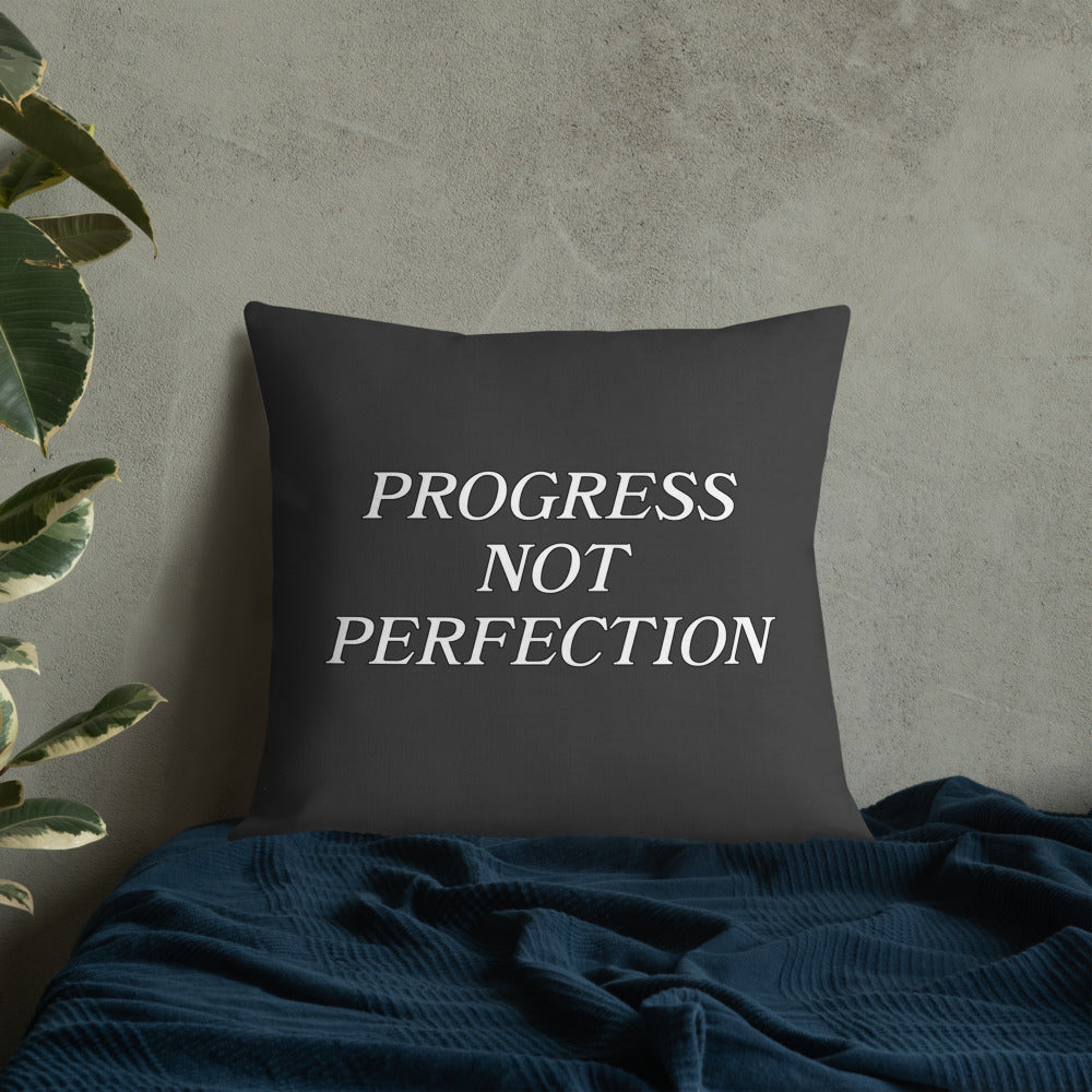 Progress Not Perfection Premium Pillow