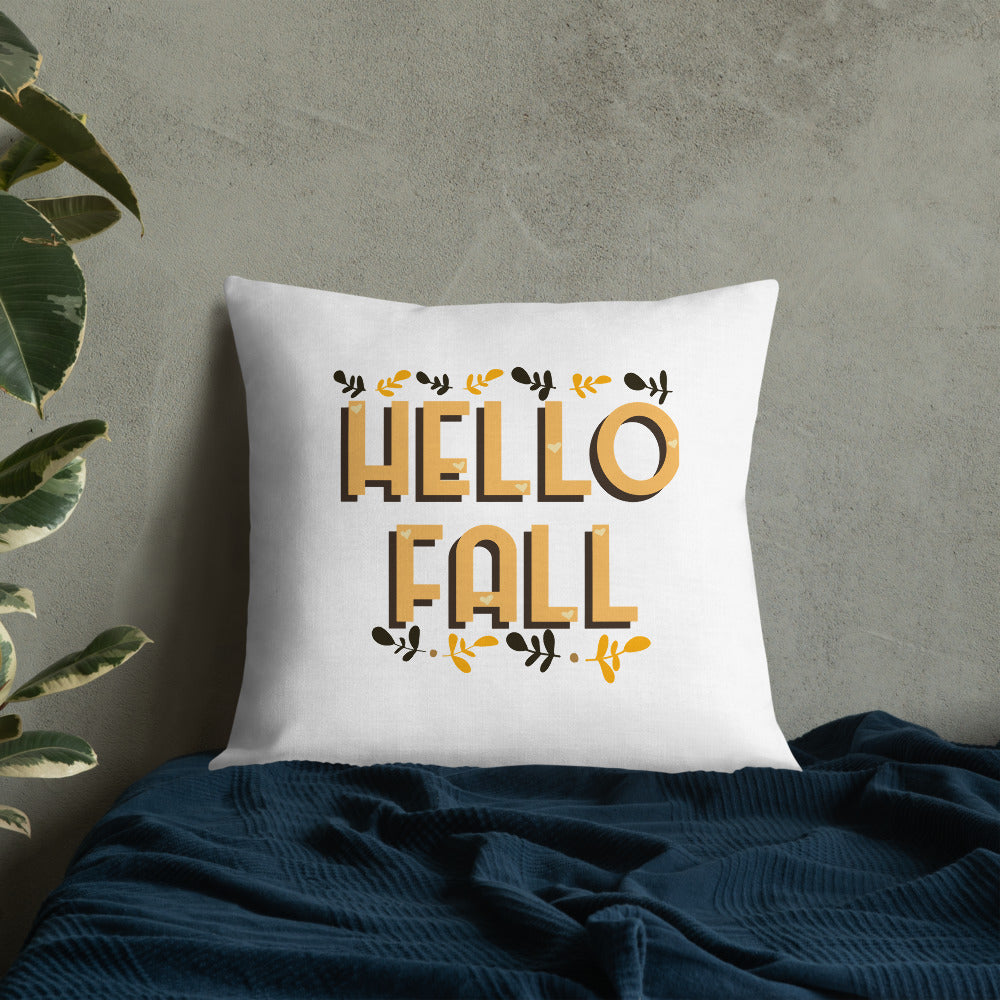 Hello Fall Premium Pillow