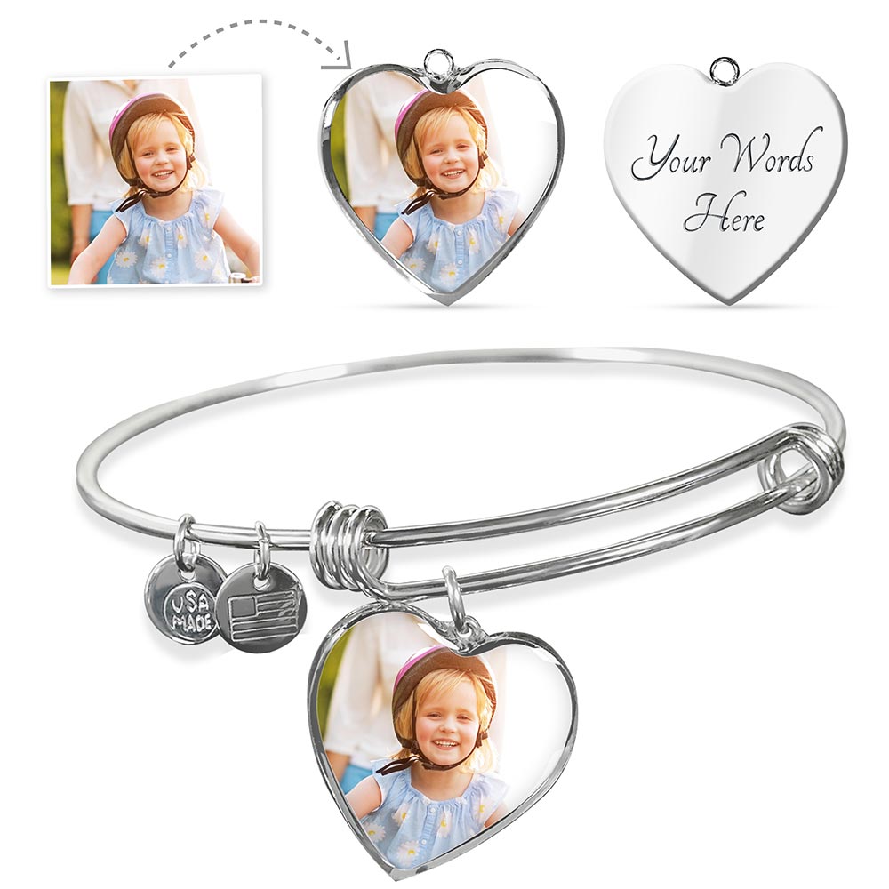 Customizable Heart Bangle