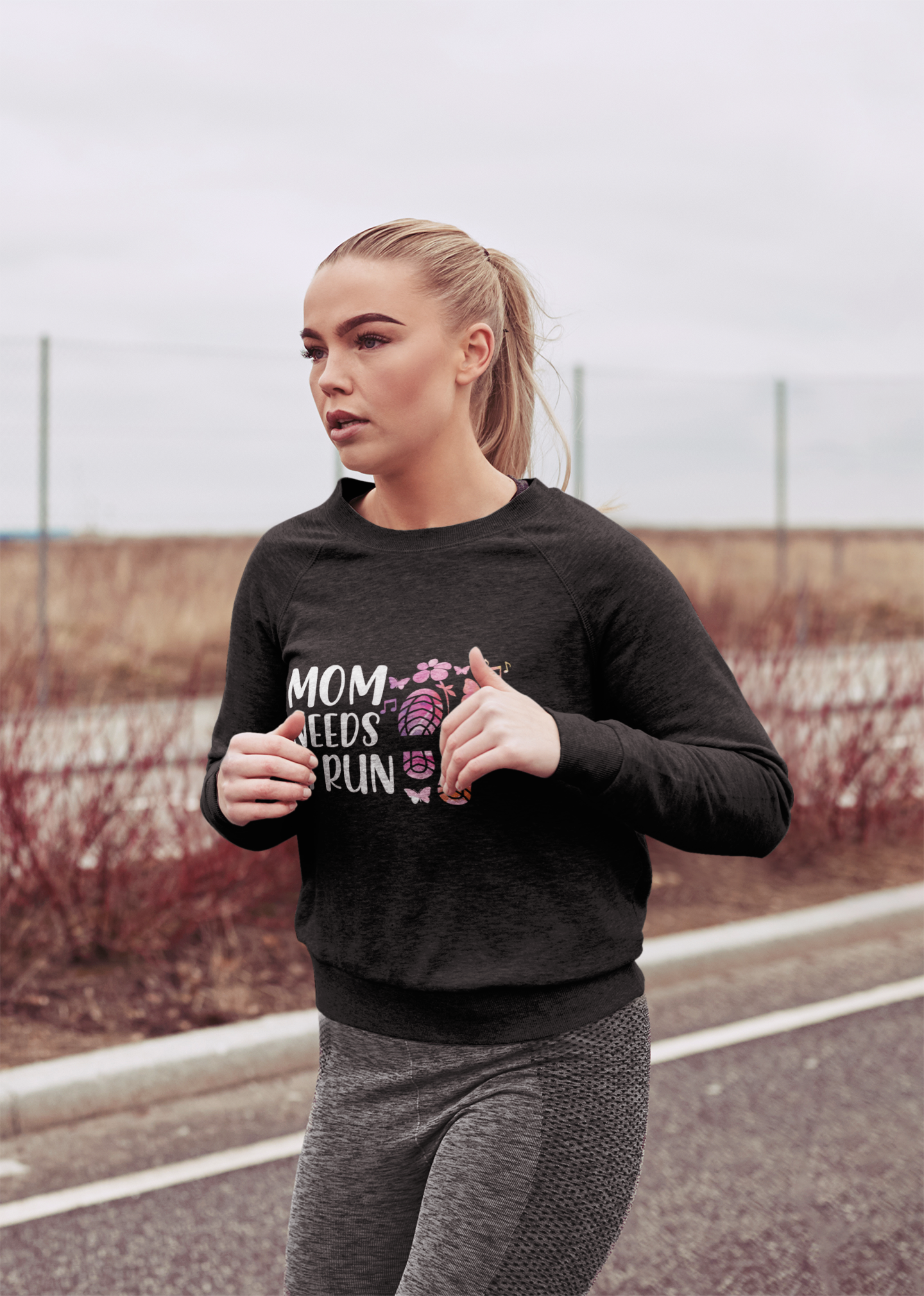 Mom Need A Run Sweatshirt