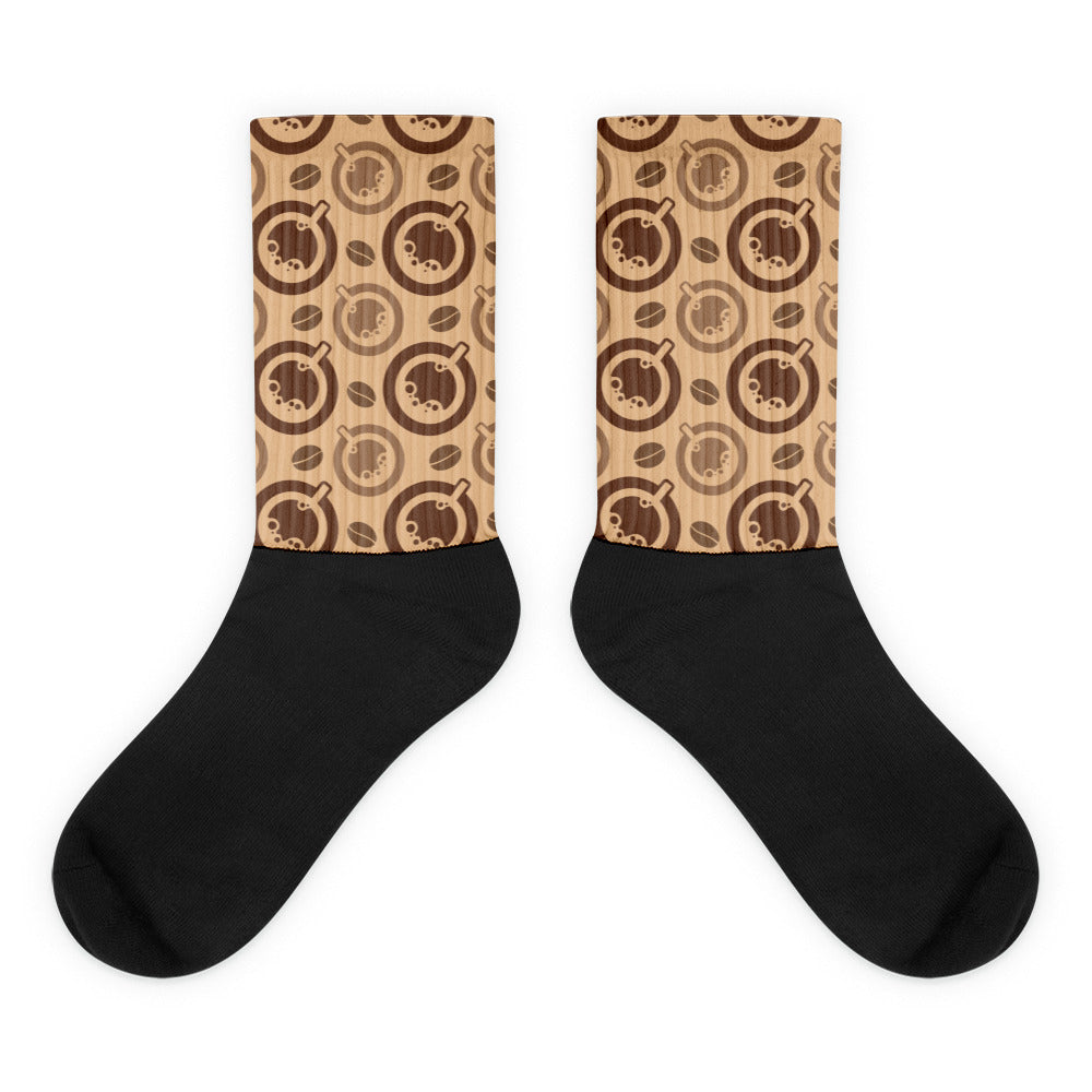 Coffee and Cups Sublimated Socks