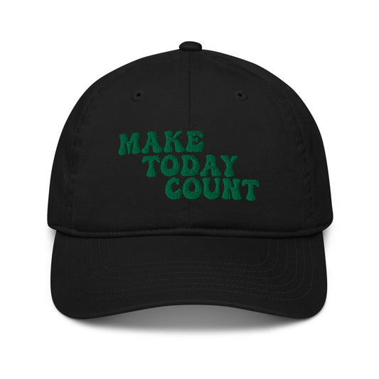 Make Today Count Organic dad hat (Green)