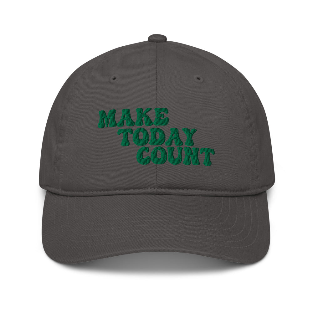 Make Today Count Organic dad hat (Green)