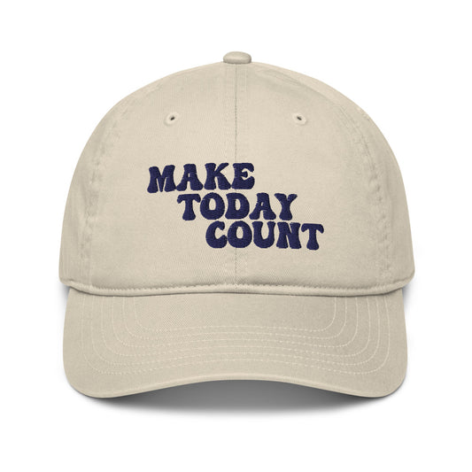 Make Today Count Organic dad hat (Blue)