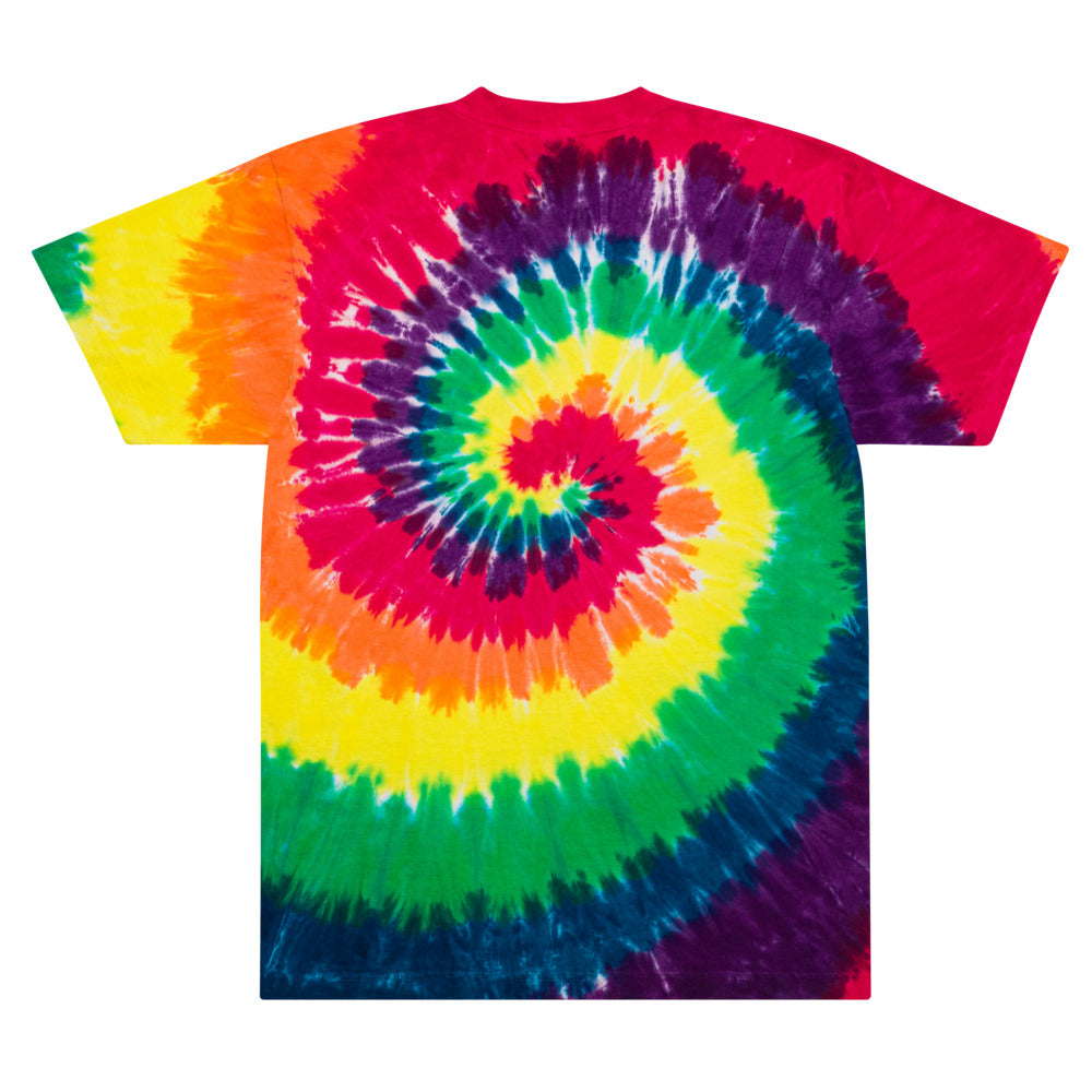 Make Today Count Oversized tie-dye t-shirt