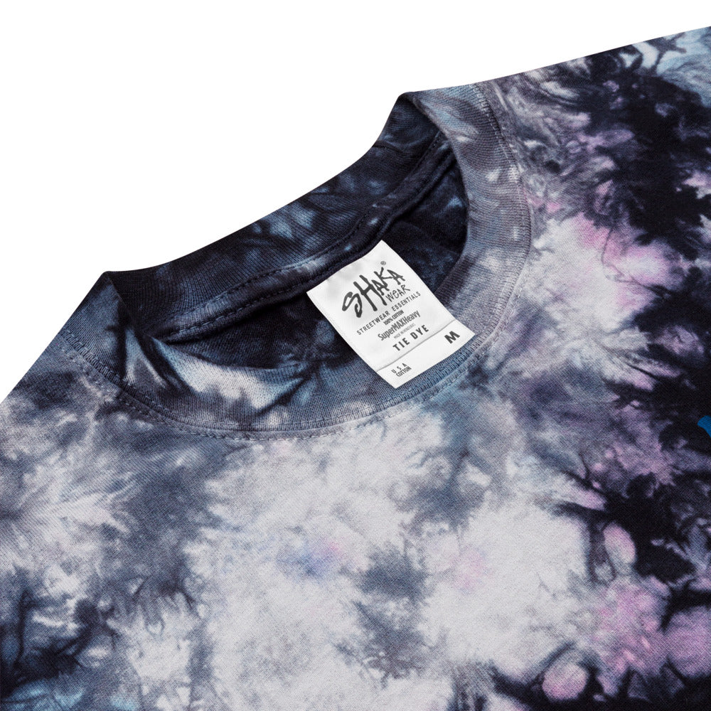 Make Today Count Oversized tie-dye t-shirt (Blue)
