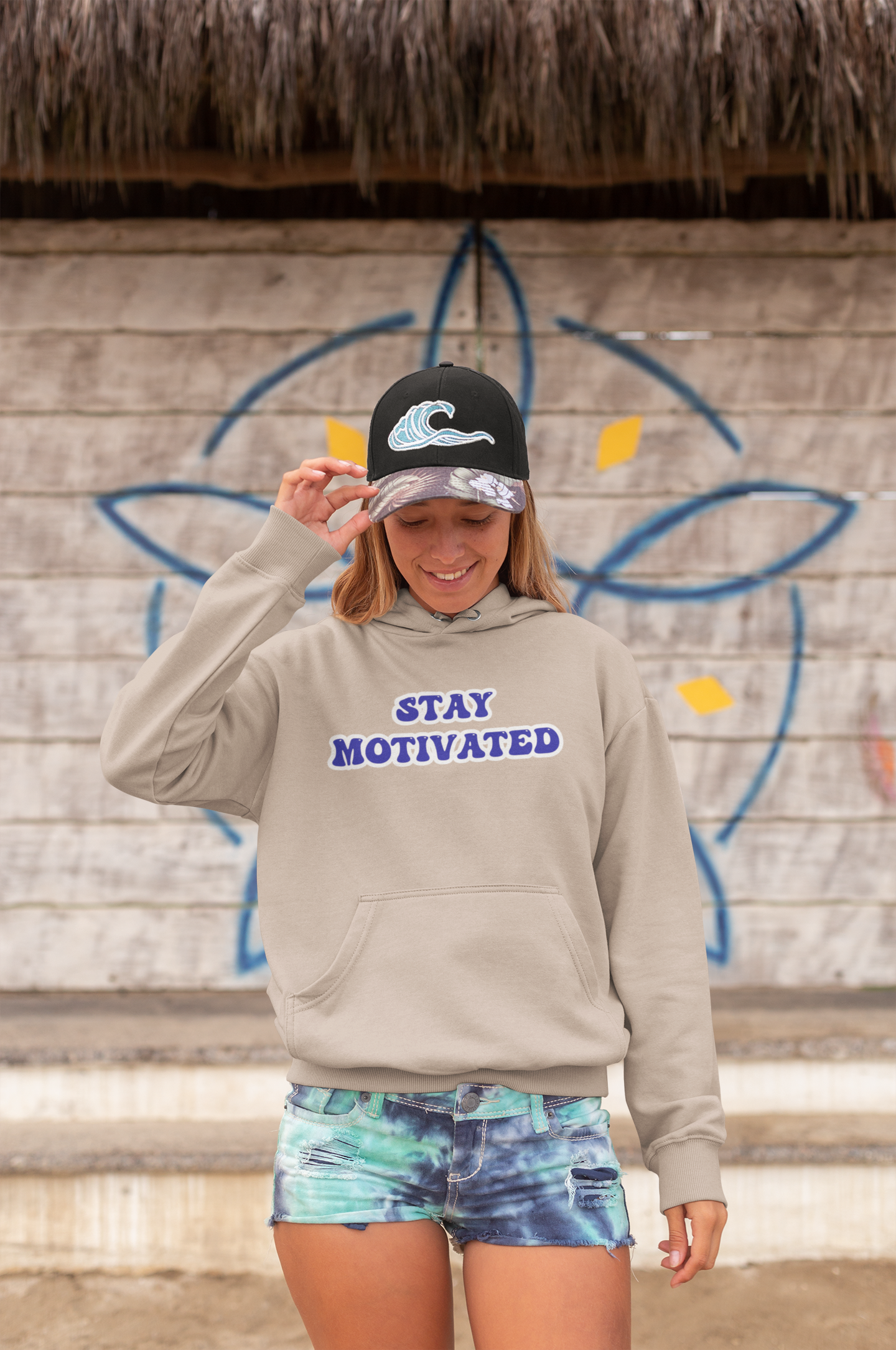 Stay Motivated Unisex Eco Hoodie