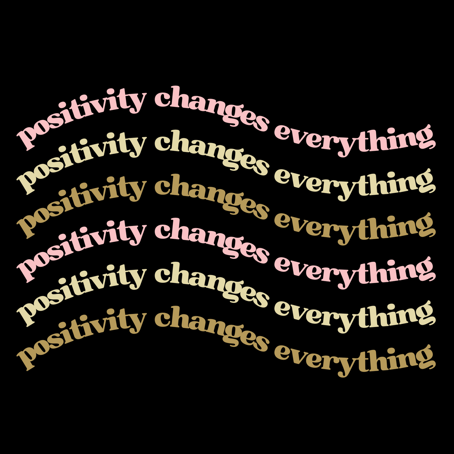 Positivity Changes Everything Stainless steel tumbler (Neutral)