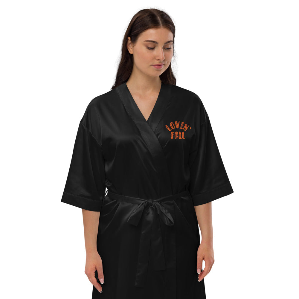 Lovin' Fall Satin robe