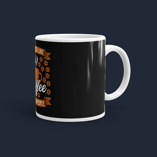 I like Coffee more than People Personalised Coffee Mug