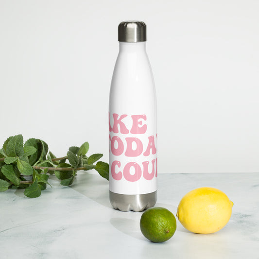 Make Today Count Stainless Steel Water Bottle