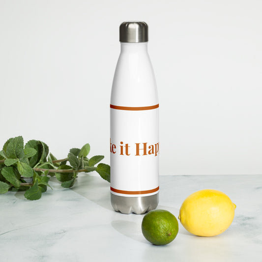 Make It Happen Stainless Steel Water Bottle