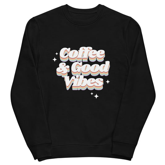 Coffee & Good Vibes Unisex eco sweatshirt