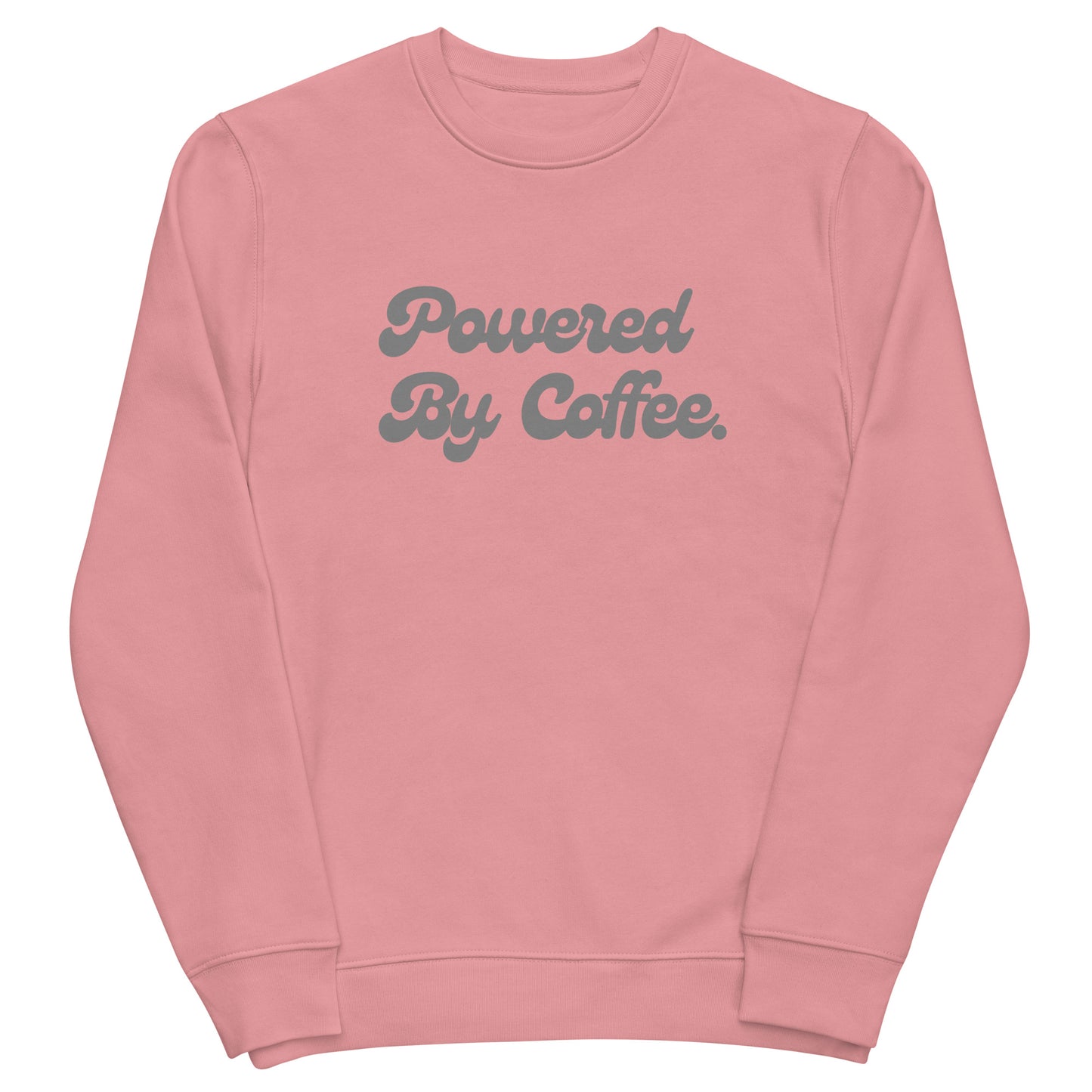 Powered By Coffee Unisex eco sweatshirt (Grey)