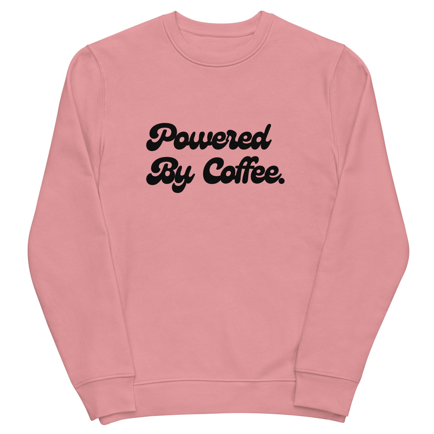 Powered By Coffee Unisex eco sweatshirt (Black)