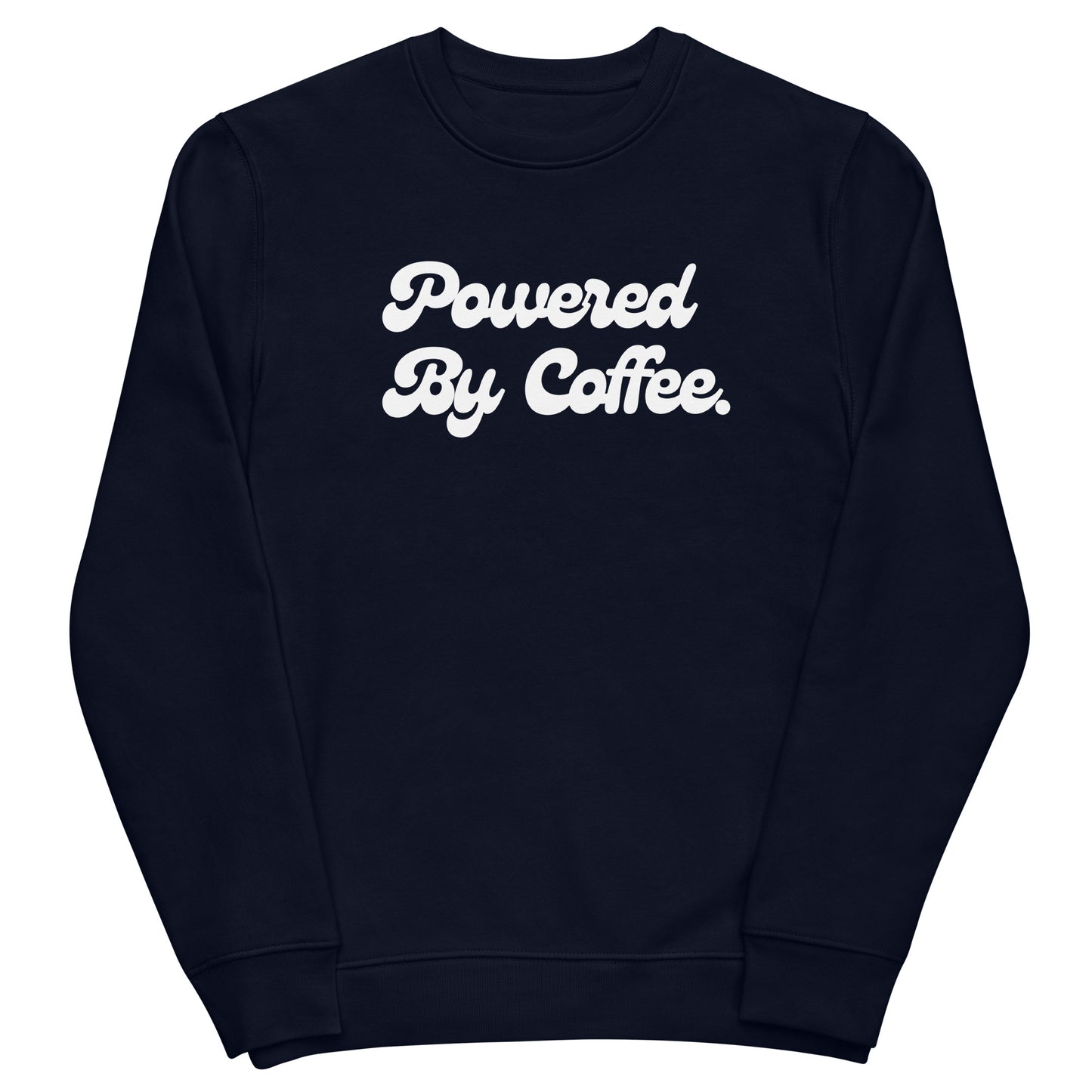 Powered By Coffee Unisex eco sweatshirt (White)