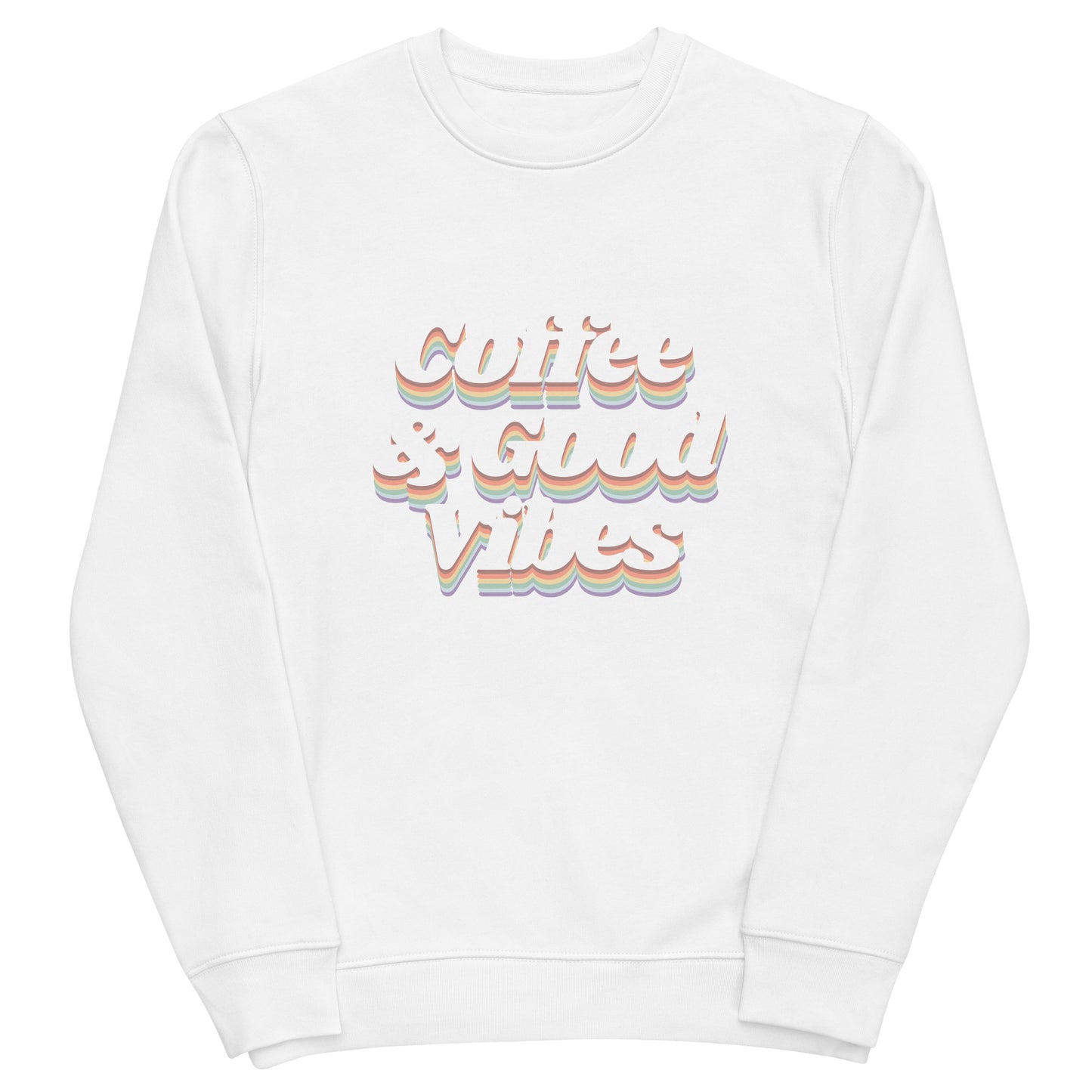 Coffee & Good Vibes Unisex eco sweatshirt