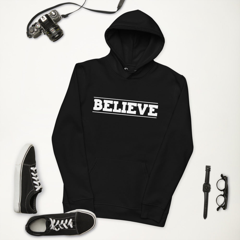 Believe Unisex Eco Hoodie