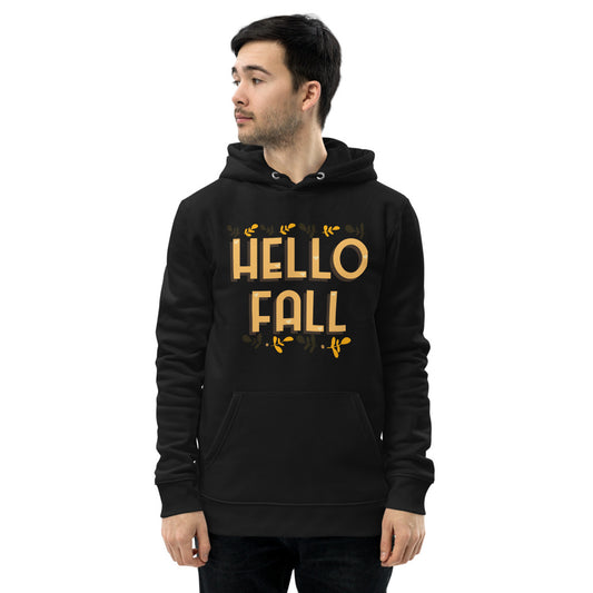 Hello Fall Unisex Eco Hoodie