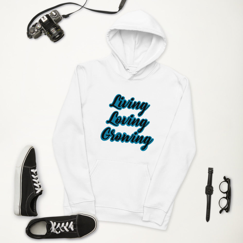 Living Loving Growing Unisex Eco Hoodie