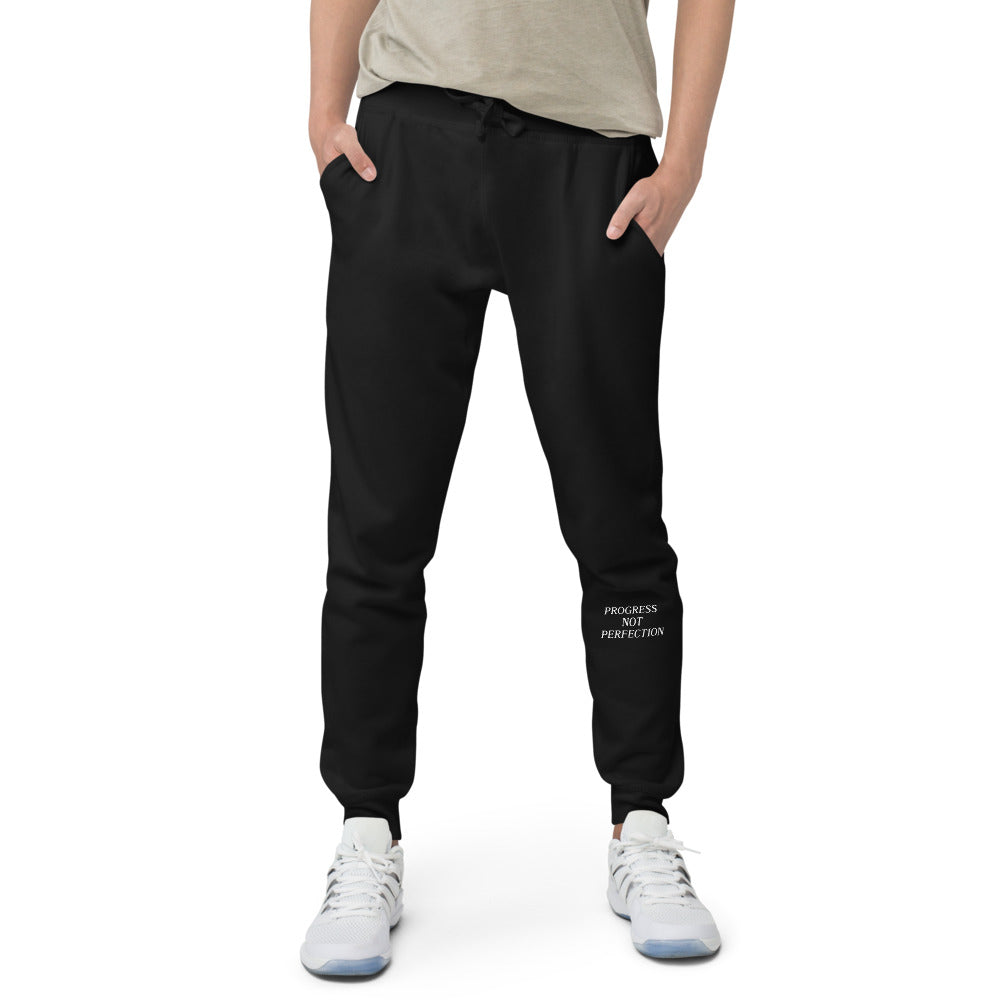 Progress Not Perfection Unisex fleece sweatpants