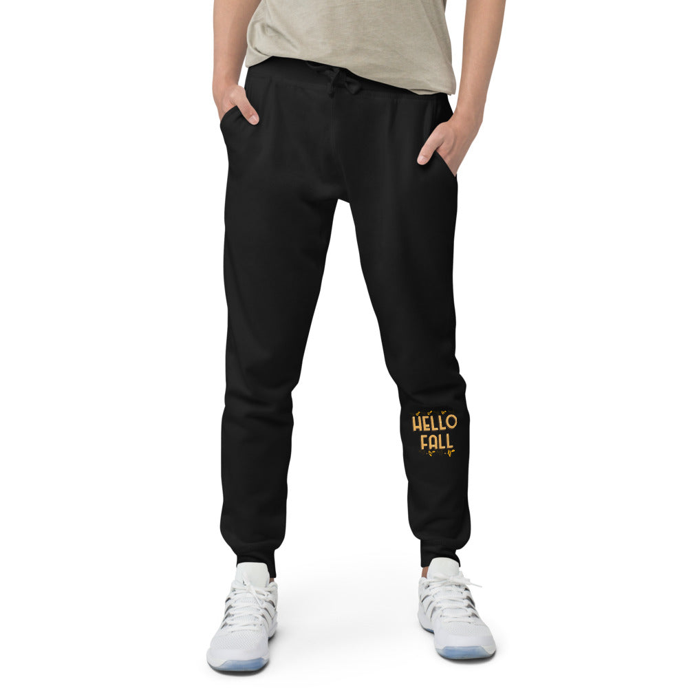 Hello Fall Unisex fleece sweatpants