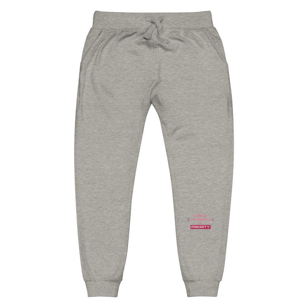 Make Yourself A Priority Unisex fleece sweatpants