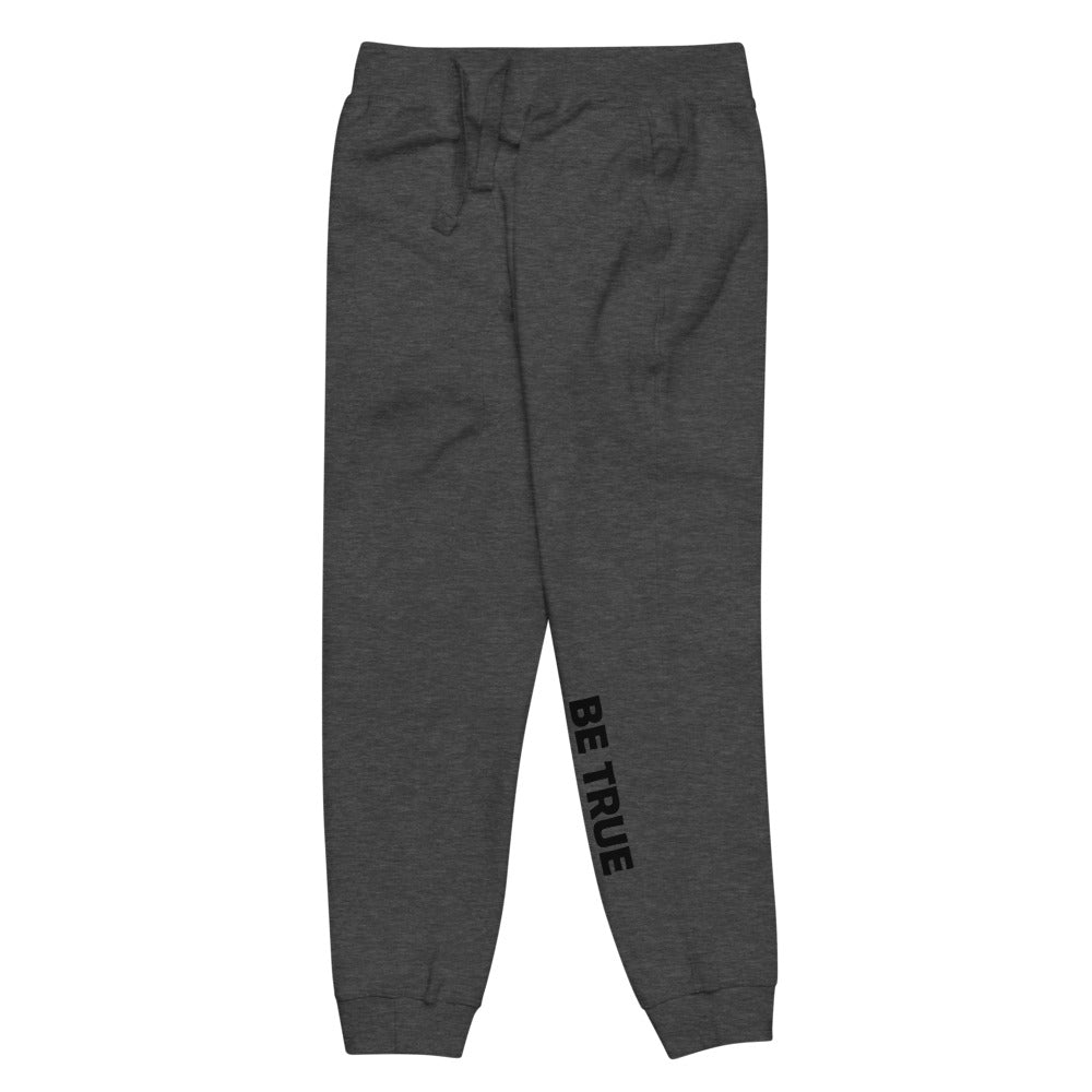 Be True Be Good Unisex fleece sweatpants (Black)
