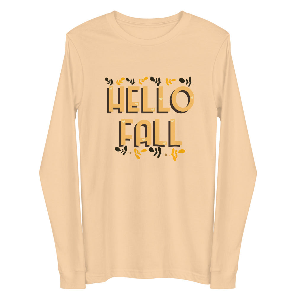Hello Fall Unisex Long Sleeve Tee