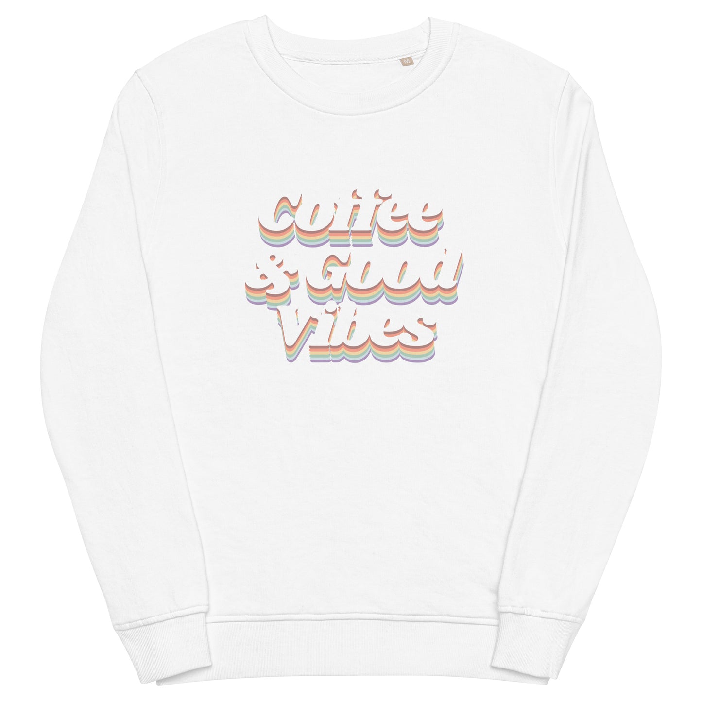 Coffee & Good Vibes Unisex organic sweatshirt