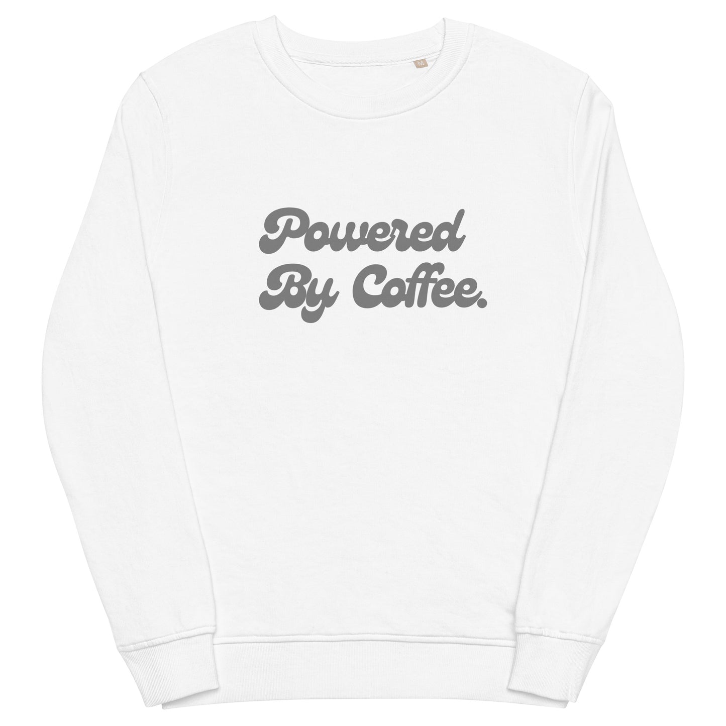 Powered By Coffee Unisex organic sweatshirt (Grey)