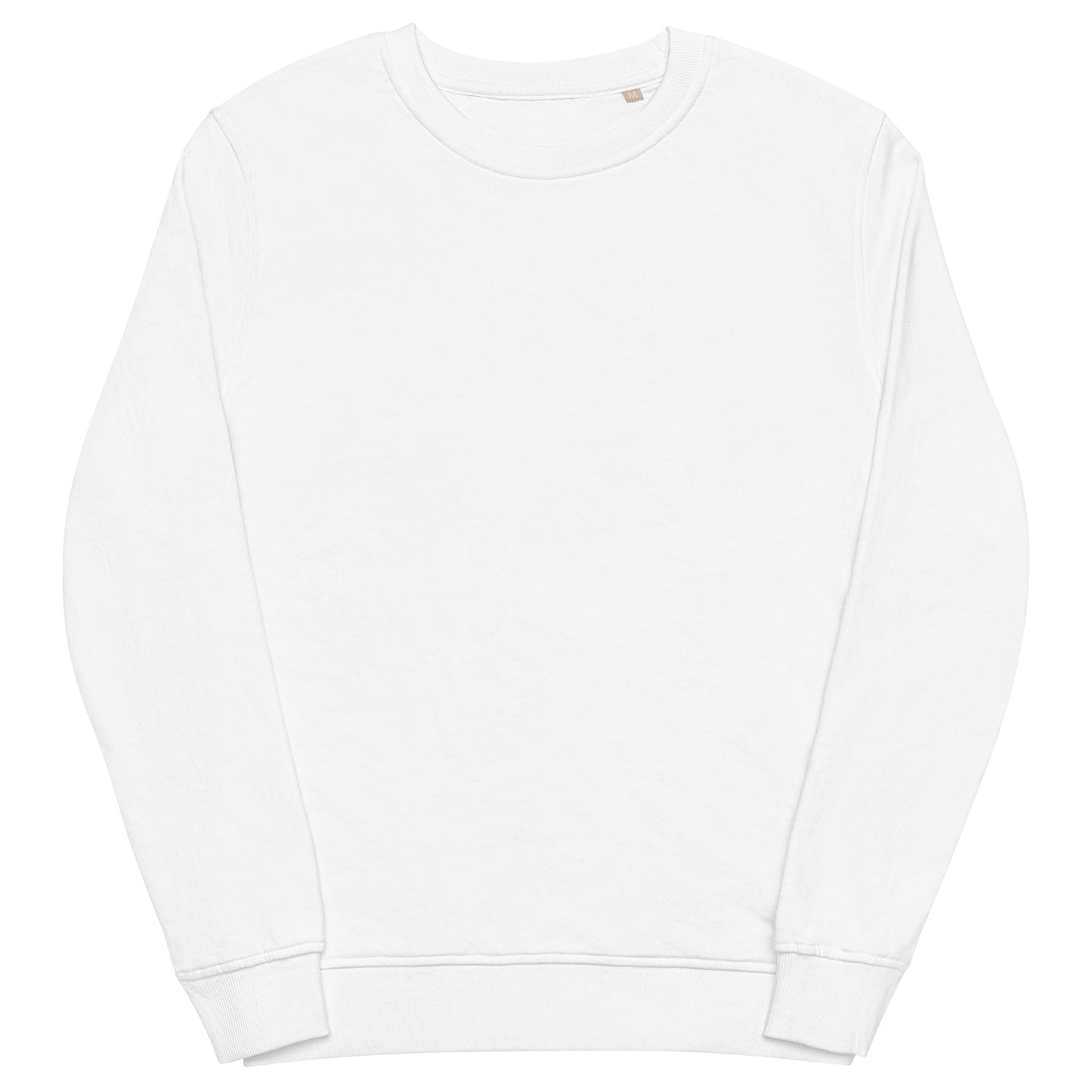 Powered By Coffee Unisex organic sweatshirt (White)