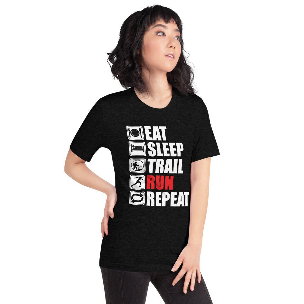Eat Sleep Trail Run Repeat Short-Sleeve Women's T-Shirt