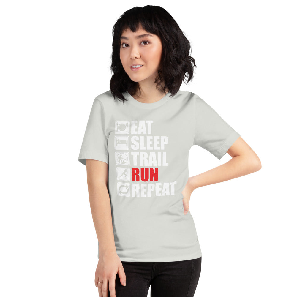 Eat Sleep Trail Run Repeat Short-Sleeve Women's T-Shirt