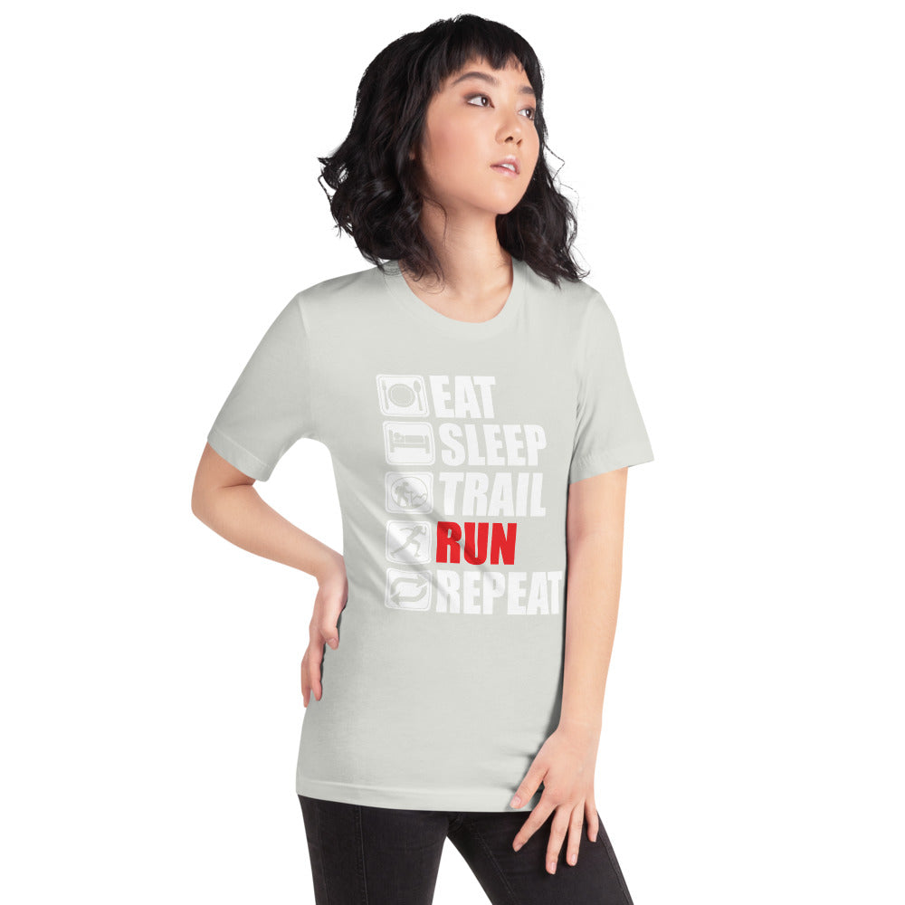 Eat Sleep Trail Run Repeat Short-Sleeve Women's T-Shirt