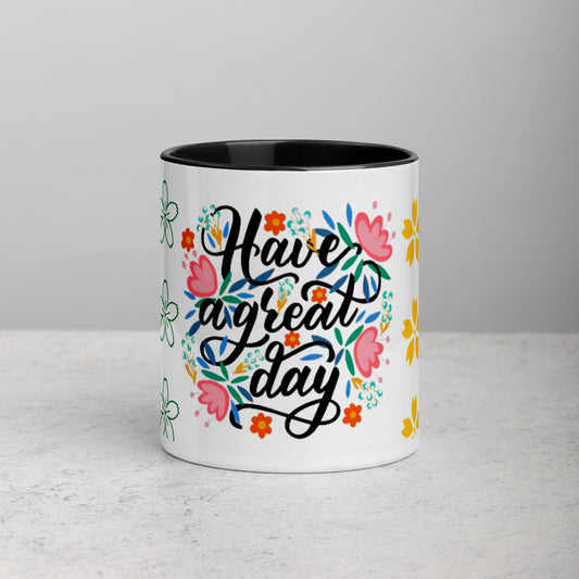 Have A Nice Day Mug with Color Inside