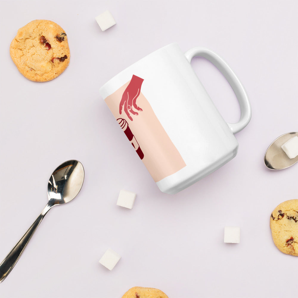 Coffee White glossy mug