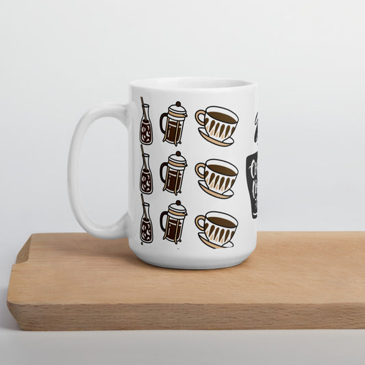 Coffee Lover White glossy mug