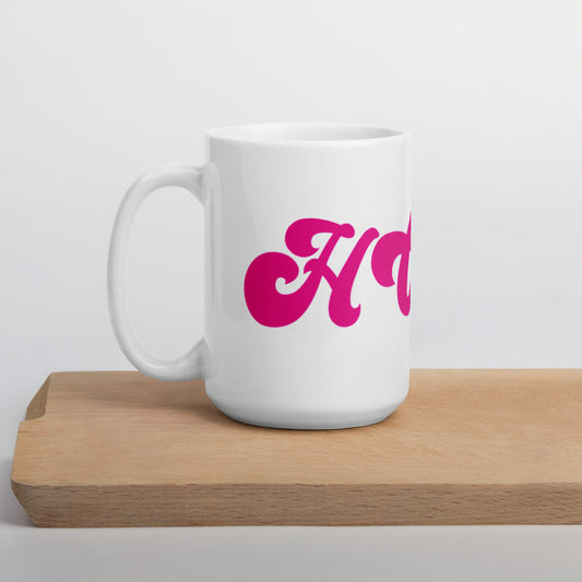 Hope White glossy mug